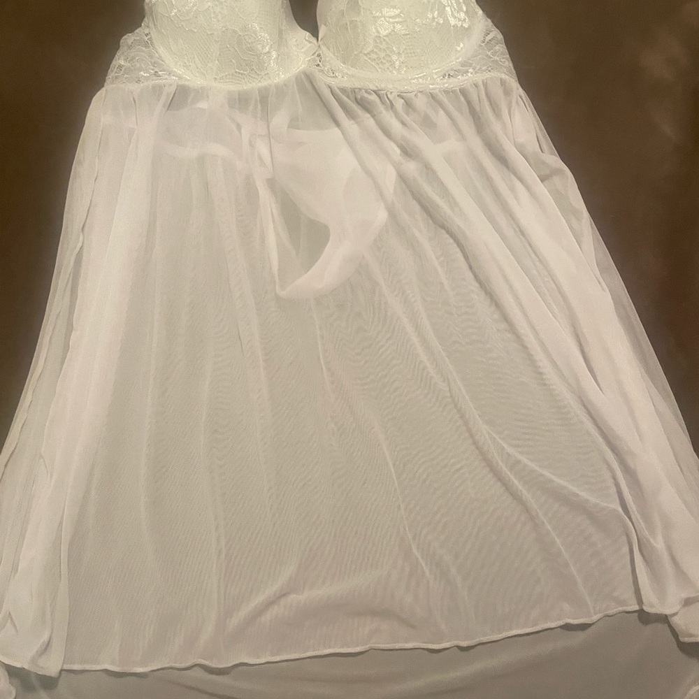 Adorable white babydoll